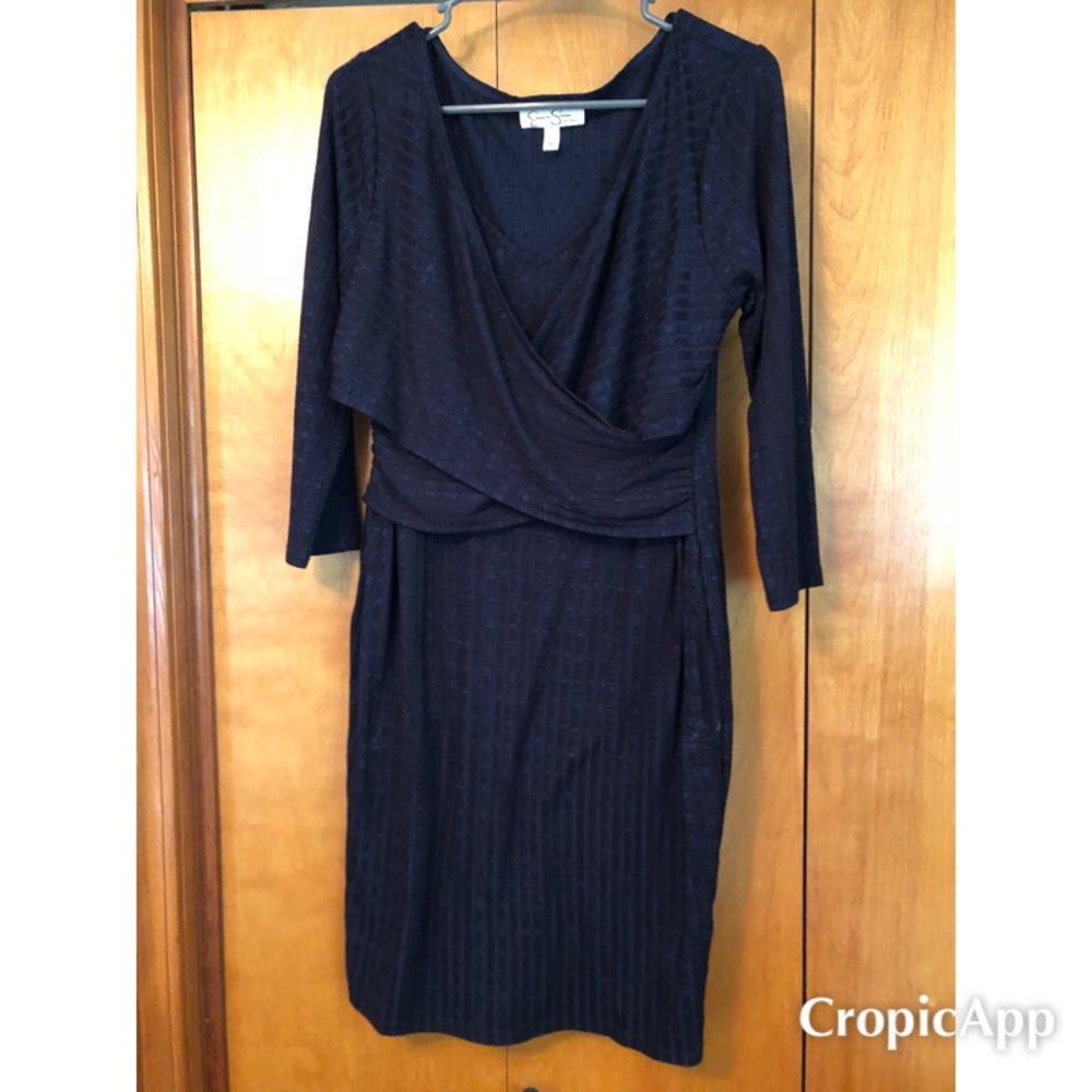 Blue maternity dress